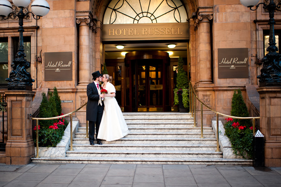 Wedding photography at Hotel Russell, London